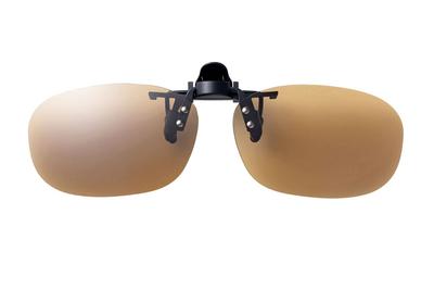 SWANS Polarized Attaches To LBR Polarized Light (Swans) Japanese-made Sunglasses, Clip-on Type, Flip-up Style, Eyeglasses, SCP-22_LBR, Brown.