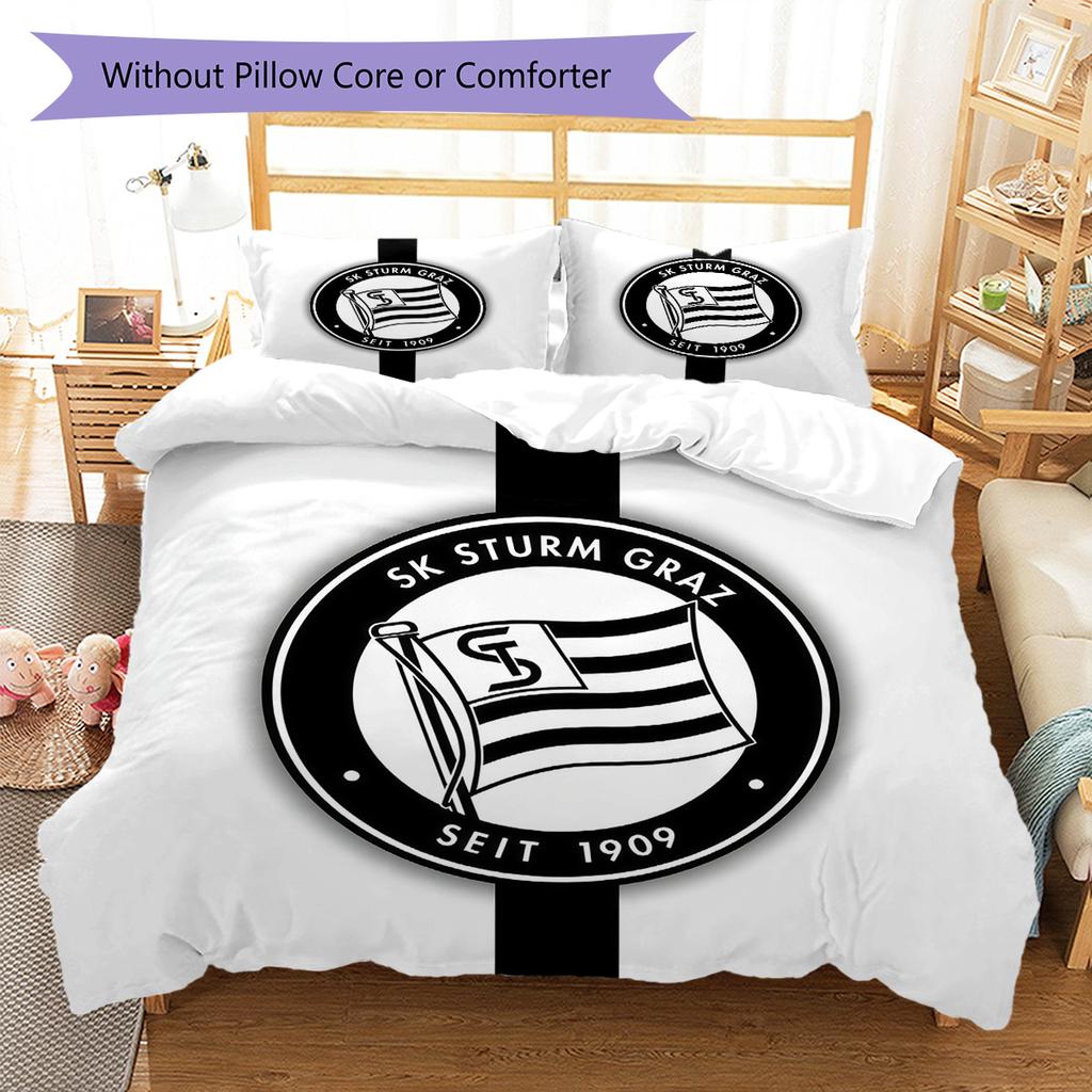 SK Sturm Graz poster Bedding Quilt Set Quilt Cover Pillowcase Home Decoration Birthday Gift (1 * duvet cover + 2 * pillowcase, without core)