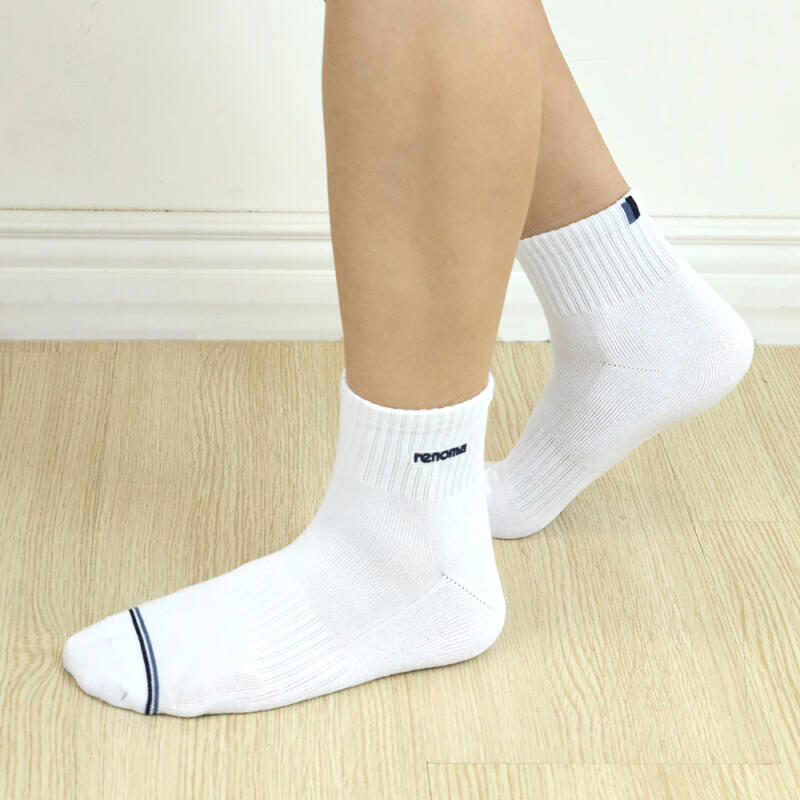 RENOMA Men's Sports Two-Line Short Socks (3 Pairs)