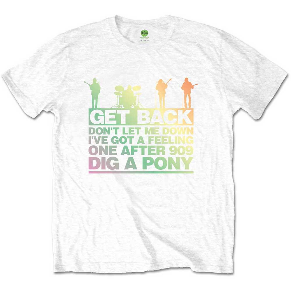The Beatles - Get Back Gradient Text Tee (T-Shirt) 3XL
