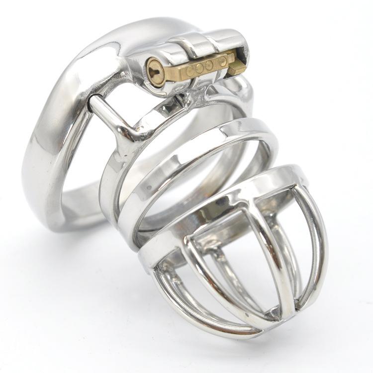Men's Stainless Steel Chastity Lock ,SM Chastity Cage Sex Tools Chastity Device for Men
