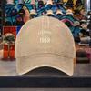 Legendary Retro Digital Pattern Baseball Cap Unisex Vintage Peaked Hat for Outdoor Travel Camping