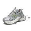 Brand New Casual Platform Dad Shoes Women's Color Matching Fashion Mesh Breathable Comfortable Lightweight Sports Shoes Women's Height Increase