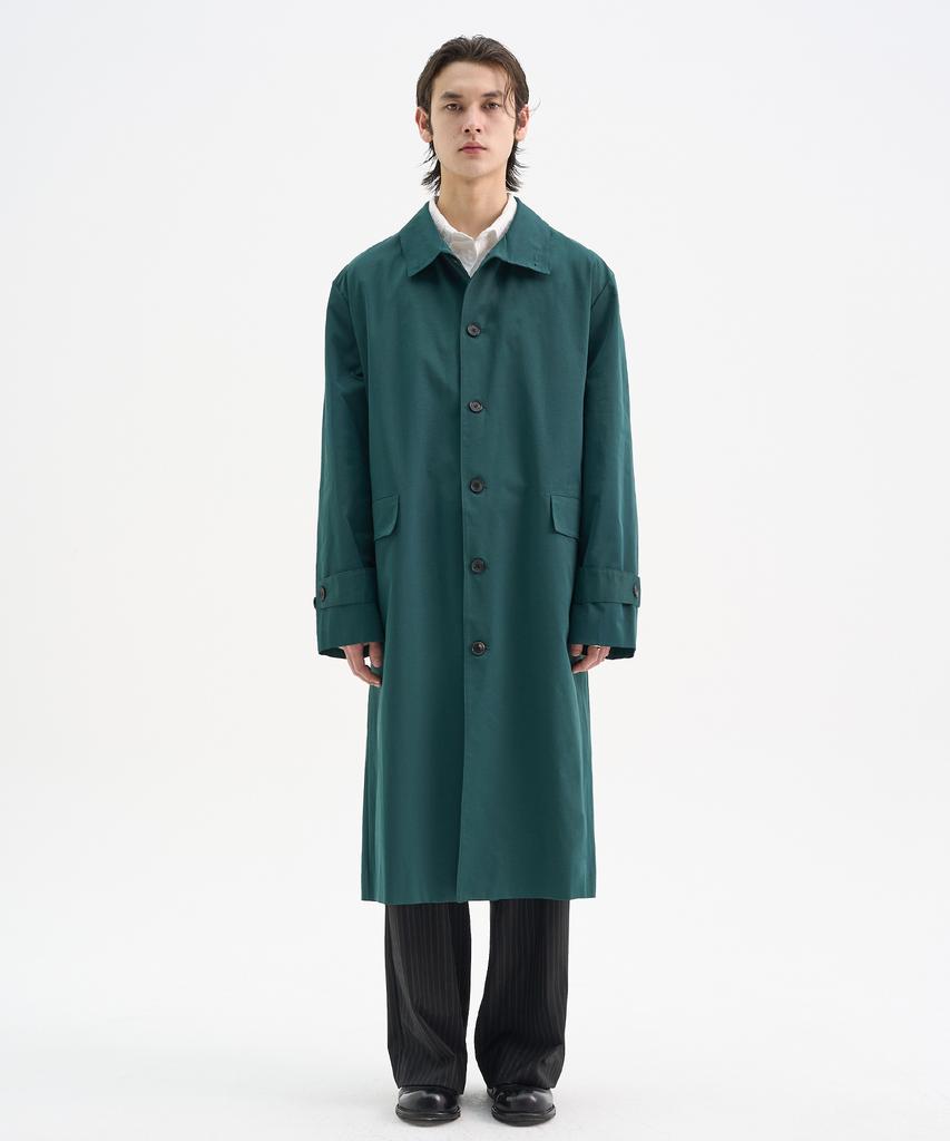 Trip Le Sens Collar Neck Belted Overcoat_Grey