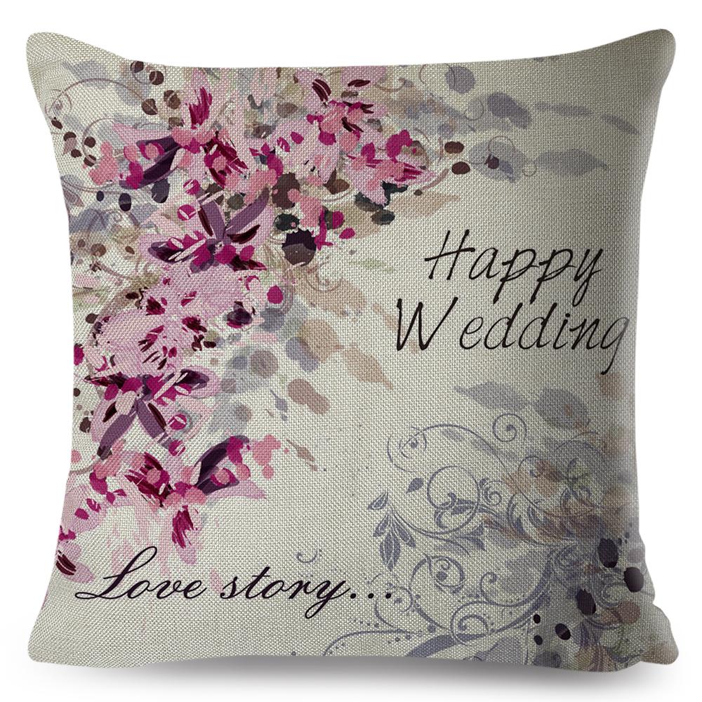 Exotic Flower Cushion Cover Orchid Palm Leaf Design Decorative Throw Pillow Case Living Room Bedroom Sofa Decor