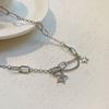 Sweet and cool necklace women, hip-hop accessories, full of diamonds, new trendy cold wind collarbone chain light luxury
