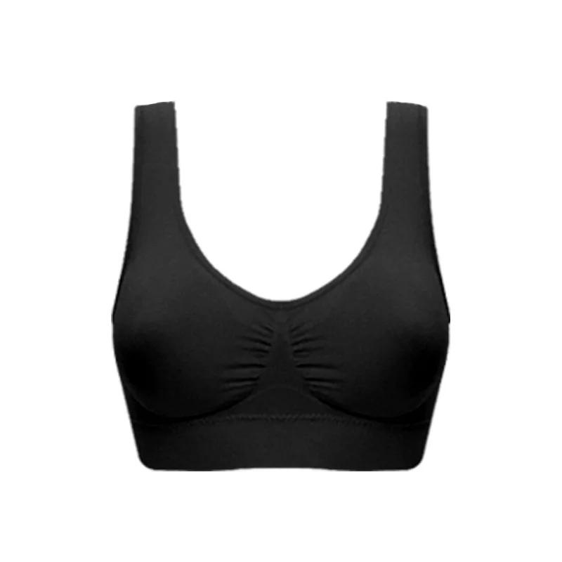 Women Push Up Breast Bra Big Size Backless Bras Plus Size Wireless Brassiere Breathable Seamless Lingerie Yoga Sports Bra Vest