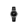 Serie Jazzmaster Movimento Meccanico Automatico Orologio Doppia Data 40 Mm Quadrante Nero Cassa in Acciaio Inossidabile Cinturino in Pelle Orologi da Uomo H32505731
