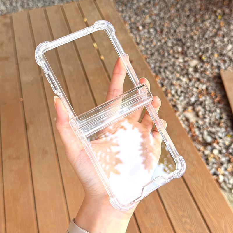 New Model Suitable for Samsung Zflip7 Mobile Phone Case TPU PC Folding Mobile Phone Case Galaxy Z Flip6 Protective Case
