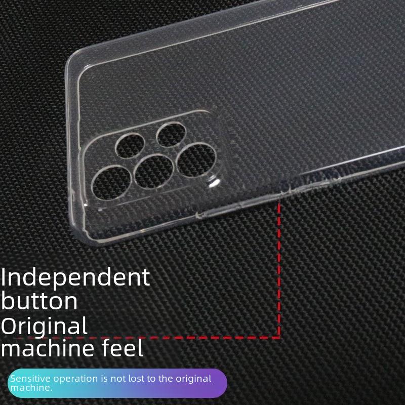 Samsung S25/A53/A14/Note20 Transparent TPU Silicone Protective Case