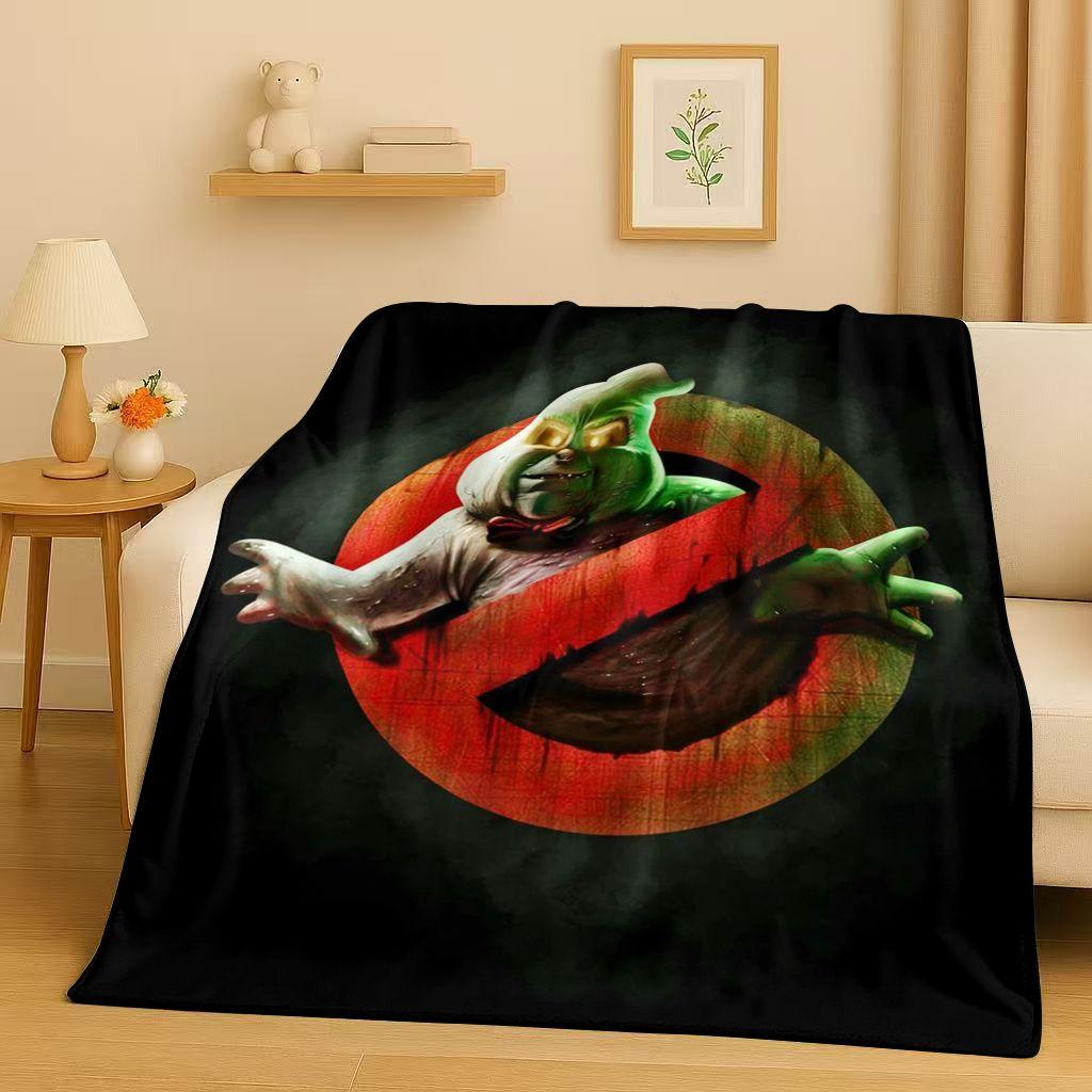 3D Horrorfilm G-Ghostbusters Cartoon Flanelldecke, Ultraweiche Warme Plüschdecke für Zuhause Schlafzimmer Bett Sofa Abdeckung Büro Kinder