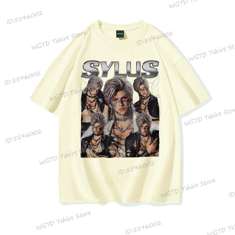 Sylus Love and Deepspace Cotton T-Shirt Vintage Streetwear Women Men Clothing Harajuku Y2k Short Sleeve Tee Loose Soft Tee Shirt