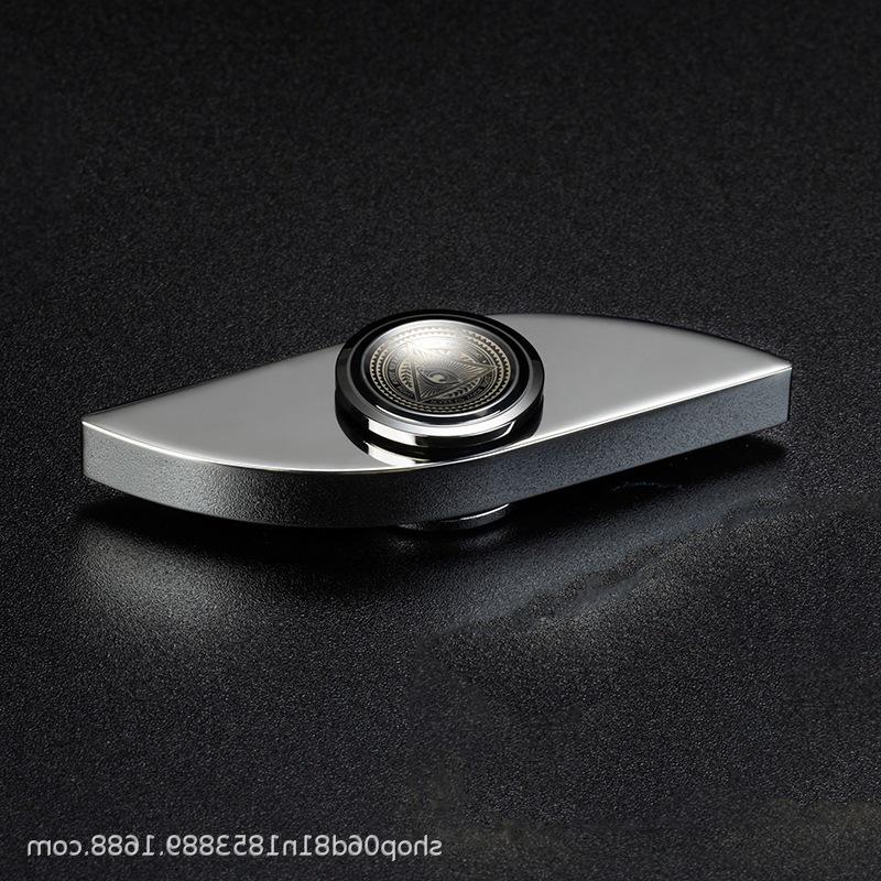 Seiko Stainless Steel Rotating Finger Gyroscope Decompression Toy - Silver