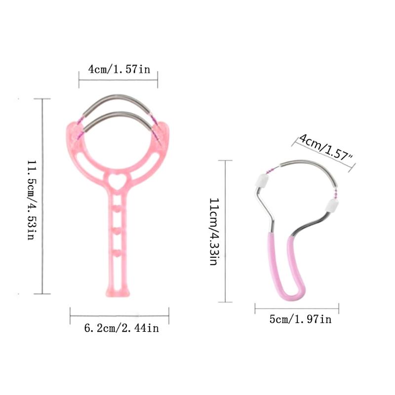 3 Pièces Femmes pour Épilateur Facial à Ressort Portatif pour Éliminer les Poils Indésirables sur la Lèvre Supérieure, le Menton, le Visage, le Cou