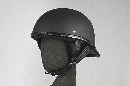 Bike Parts Center Half Helmet, Long Ducktail, Matte Black, One Size Fits Most (Head Circumference 57cm-60cm) 722205