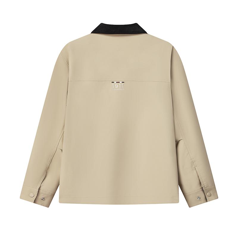 FILA Heritage Classic Design Fashion Retro Style Casual Work Jacket Men jackets Mokuhara-Khaki F11M618702FDK