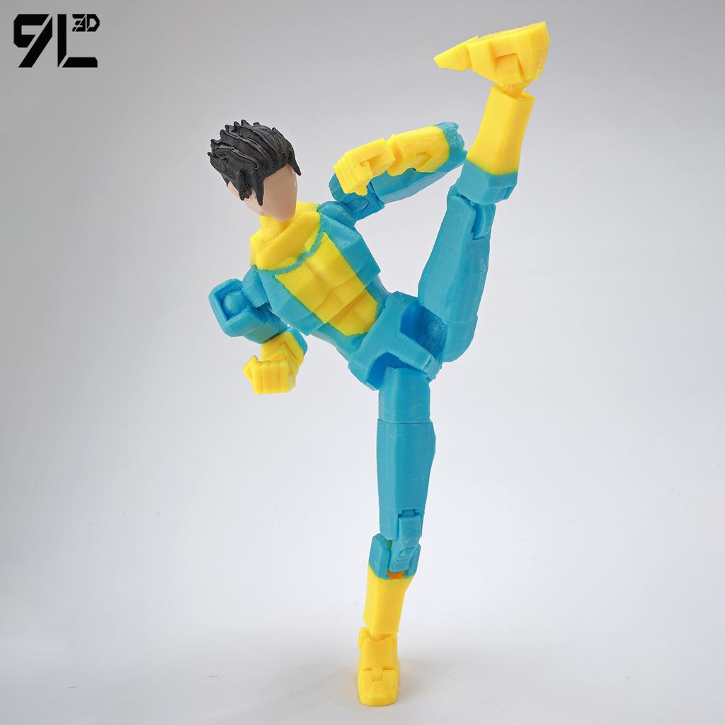 9L3D Light Mark Color Mark Figure T13 Dummy13 Lucky13 Tiant13 Creative Ornament Articulated Joints Toys Figure Collectible Model