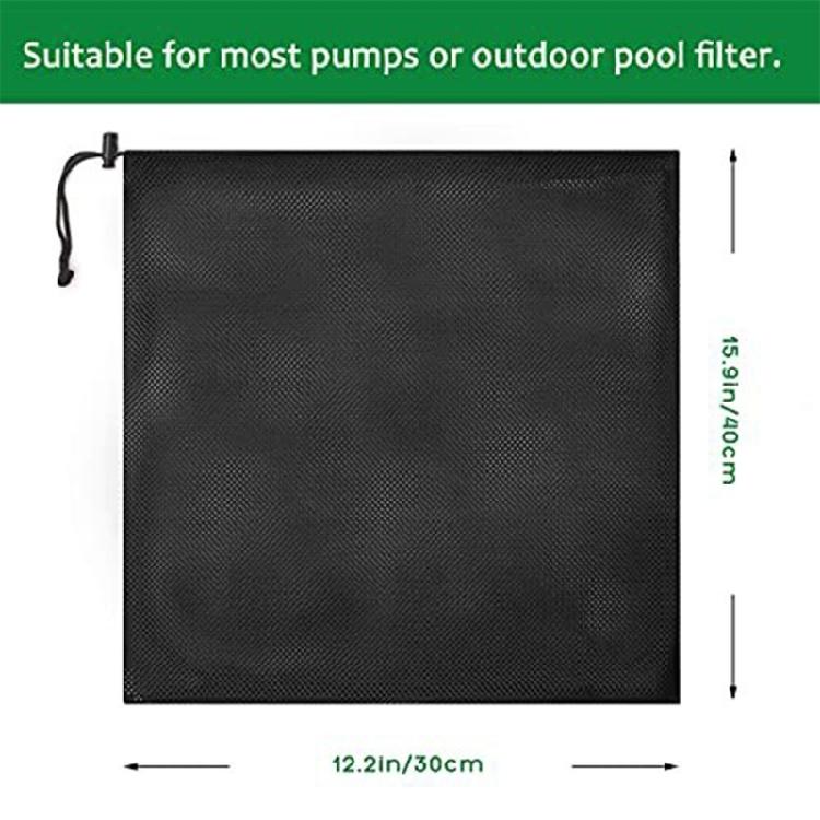 Easy To Use Drawstring Meshes Bag Fish Pond Filter Bag for Pond and Pool Pumps for Pond Pumps Resists Tearing and Clogging