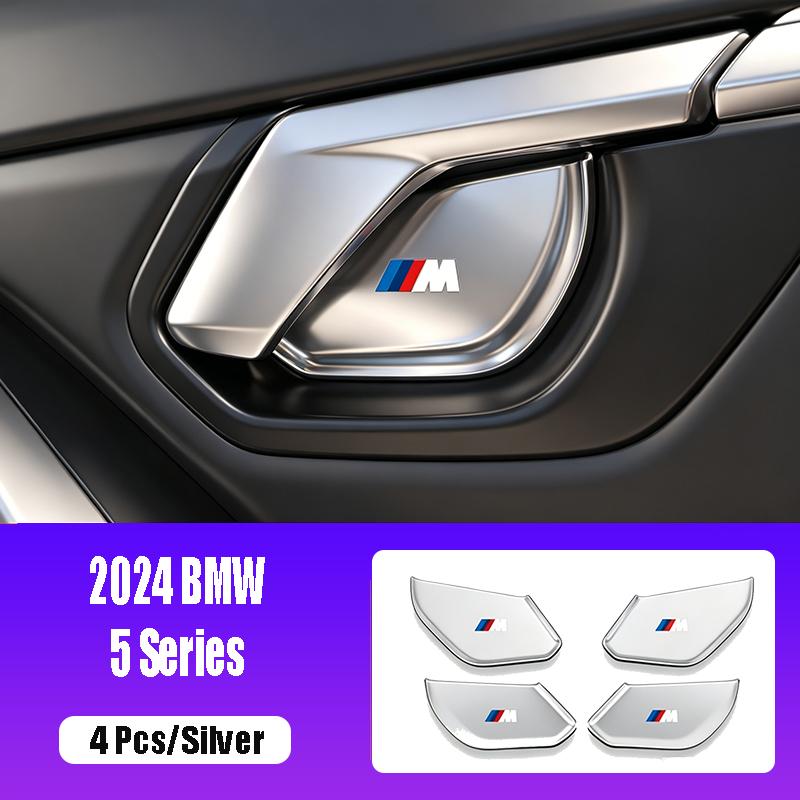 2xFor BMW New 5 Series Interior Handles Auto Door Bowl Protection Cover Modifications And X1/X2/ix1 Automotive Supplie Valve Cap XU7