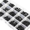 Carbon Steel Black Cross Recessed Countersunk Flat Head Tapping Screws Set