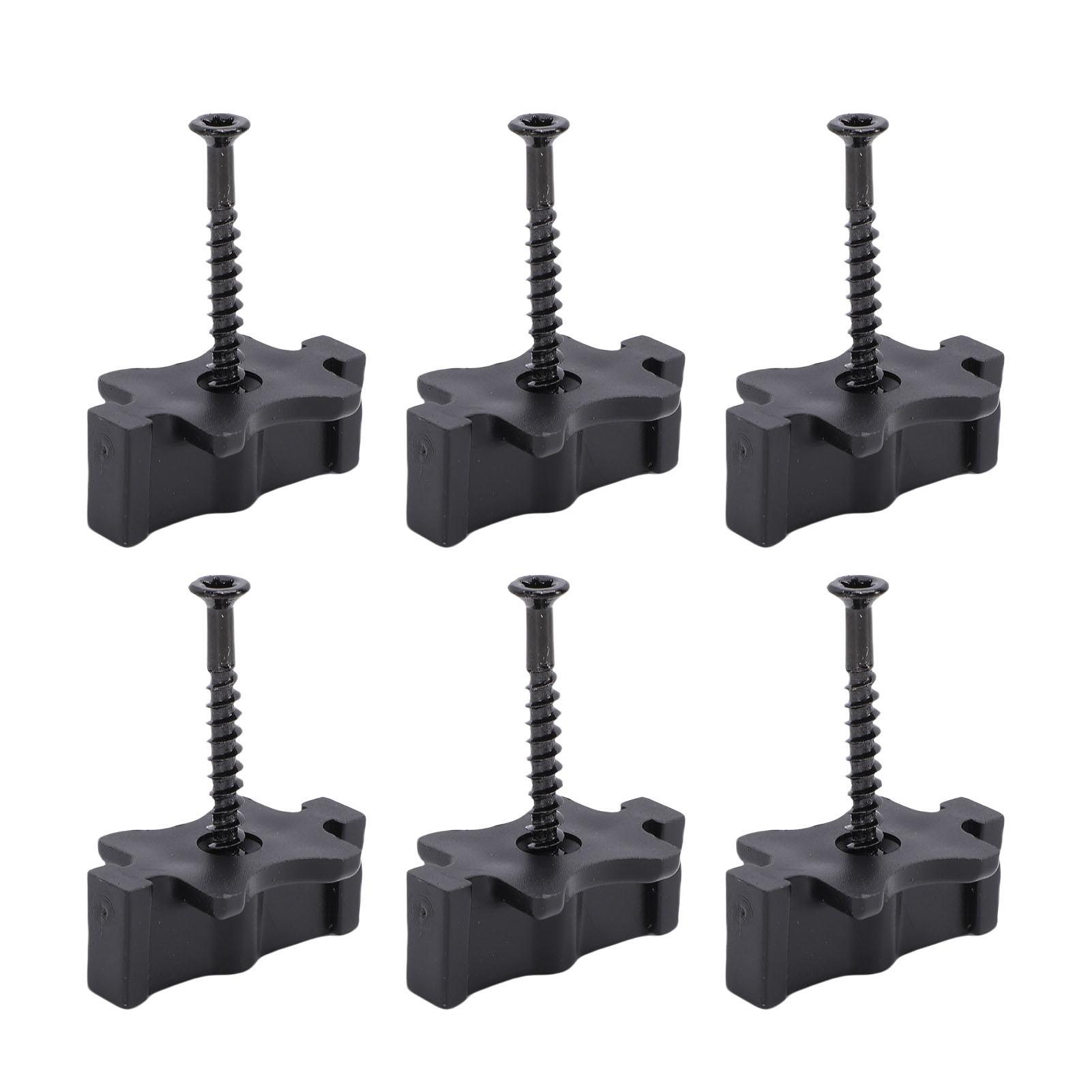 100 Pezzi Fermo per Decking Composito Plastica ABS Clip per Decking Composito con Viti in Acciaio Inox per 50  . FT.