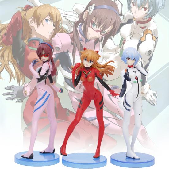 Figurine de dessin animé EVA Ayanami Rei Asuka Langley Soryu Evangelion Gashapon, 28CM, modèle de Collection en PVC, jouet, ornements de bureau 26 Figurine de dessin animé EVA Ayanami Rei Asuka Langley Soryu Evangelion Gashapon, 28CM, modèle de Collection en PVC, jouet, ornements de bureau 26