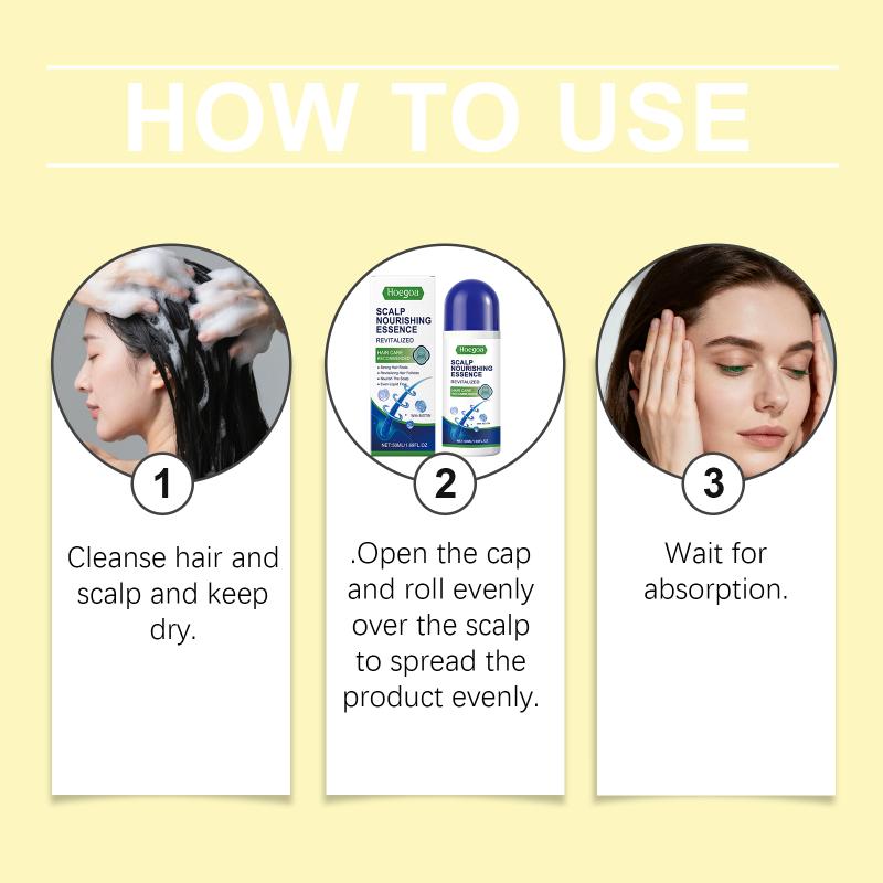 Scalp Nourishing Roll on Serum Intense Soothing and Hydration for Sensitive Scalp Daily Massage