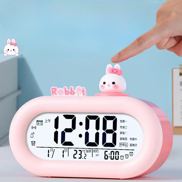 New Smart Alarm Clock for Junior High School Students Special Wake Up Artifact for Children and Girls Electronic Desktop Clock Table
