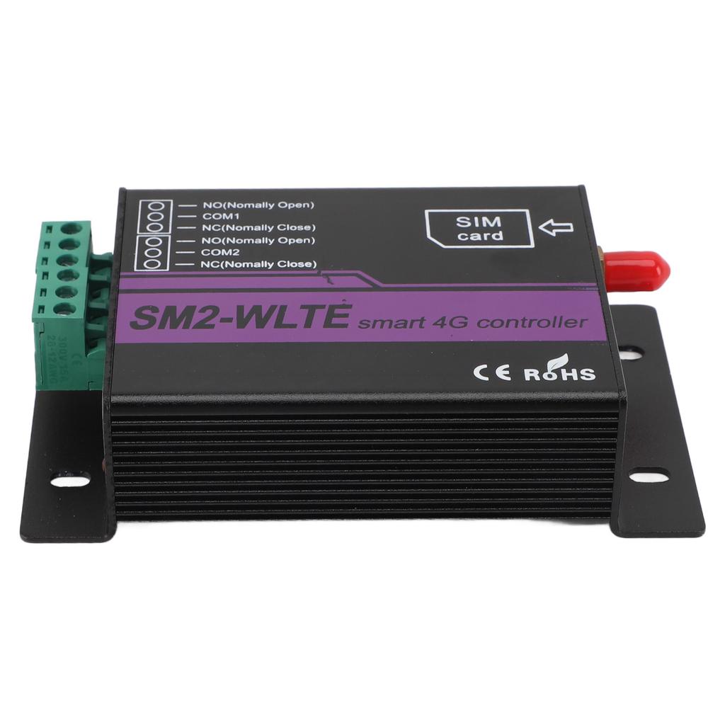 SM2 WLTE EC 4G relébryter SMS 2-kanals mobiltelefontilgang APP Web Temperatur Fuktighet Strøm