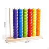 Wooden Bead Stacking Toy Develops HandEye Coordination Board Game Fine Motor Skills