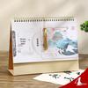 2026 Embossed Hollow Desk Calendar with Tassel - Simple Office Planner & Self-Discipline Tracker