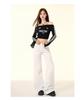Women's Low Waist Flared Jeans - Spring/Summer 2025 Retro Slim Fit