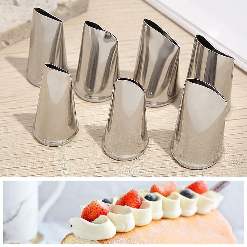 Food Grade Stainless Steel Piping Tip Large Pastry Nozzles Icing Piping Tips Cream Rose Cake Decorating Cupcak KitchenBakingTool