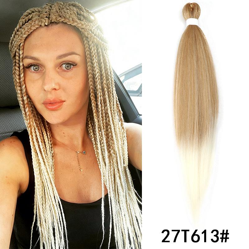 Fluffy EZ Large Three-Color Silk Braid Wig - Low-Temperature, Flame Retardant Styling