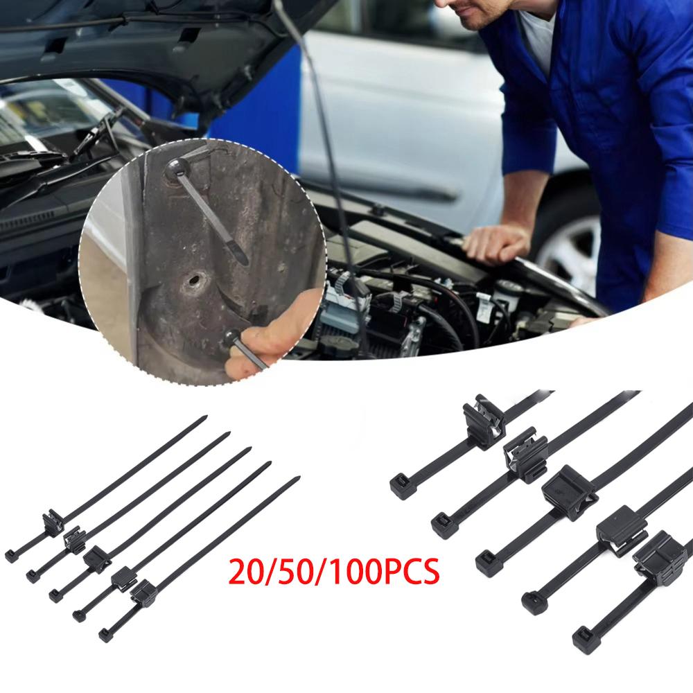 20/50/100 Bucăți Cataramă Practică pentru Legături de Cablu Instrument Universal pentru Legături de Cablu pentru Țeavă Ondulată Auto