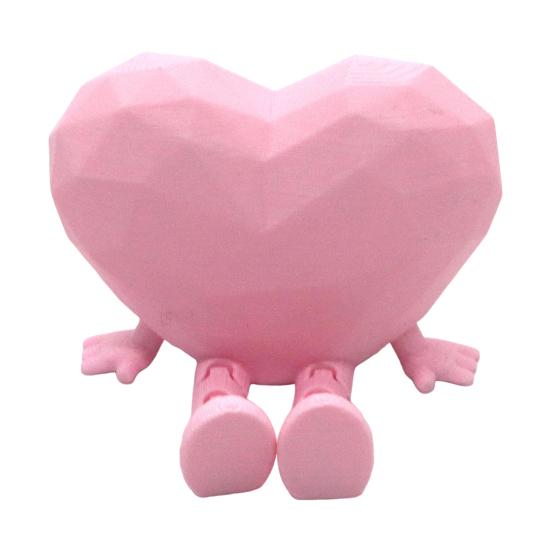 2ks Srdce Figurka na Stůl Sada Interaktivní Pohyblivé Nohy A Ruce Ozdoba Jedinečný Symbol Lásky Ozdoba Kancelář Domov Dekorace Dárek