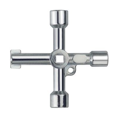 Zinklegierung Kreuzschlüssel Multifunktionales Design Passend für 5,3 mm bis 9 mm Verschiedene Lochformen Ergonomischer Griff für den Notfall