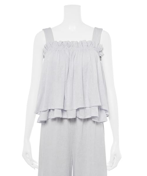 Gelato Pique Flower Lacy JQD Cup Camisole PWCT244347 Blue Free Size Women's