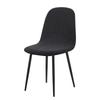 1/2pcs Jacquard Shell Chair Covers Small Armless Dining Chair Slipcovers Spandex Removable Seat Protector for Hotel Home Decor