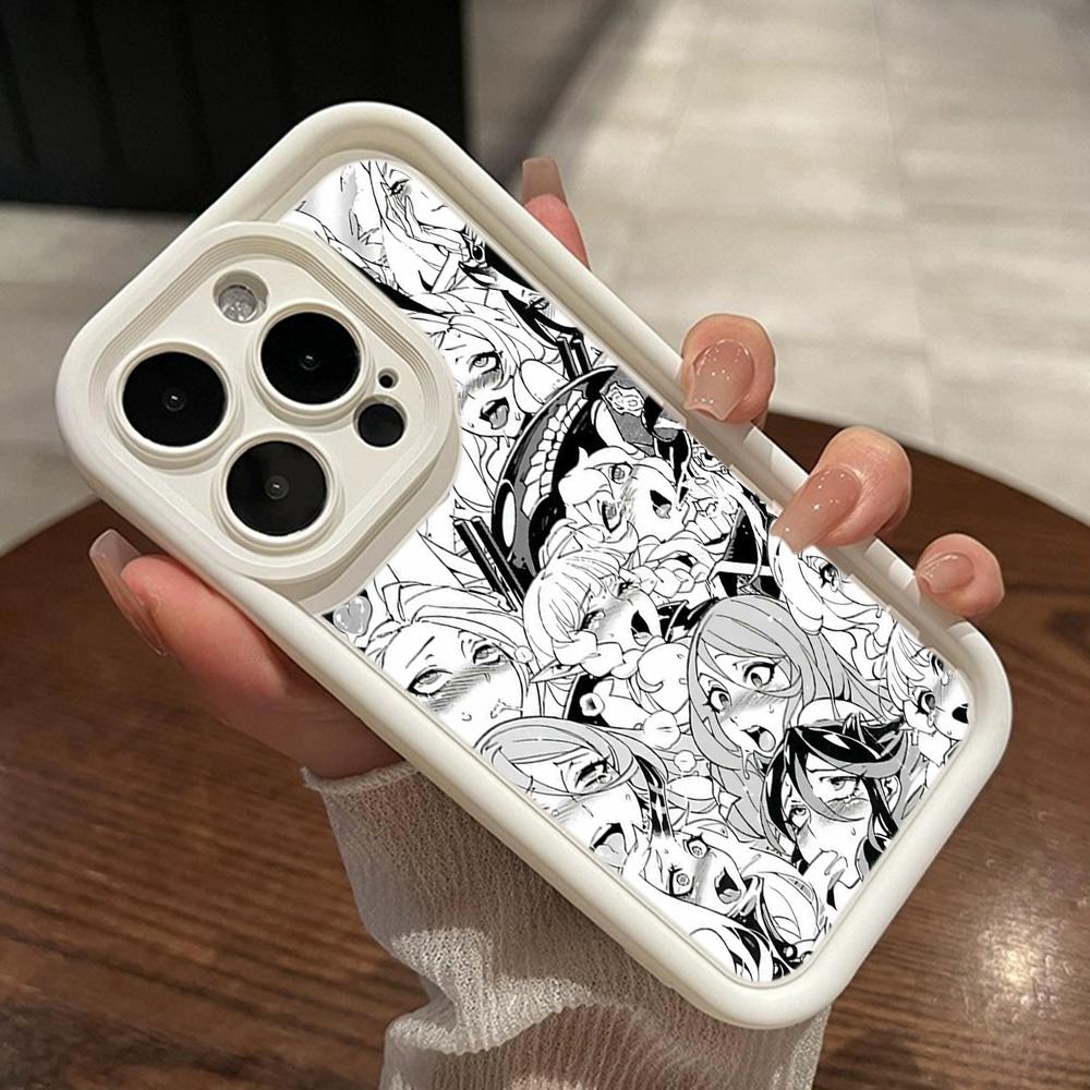 LZ1 Anime Girl Cartoon Japan Cute Drool Faces Silicone Phone Case for Xiaomi 11 Lite 14T Redmi 14C A3 Note 12 11 9 13 Pro Plus Shockproof Back Cover