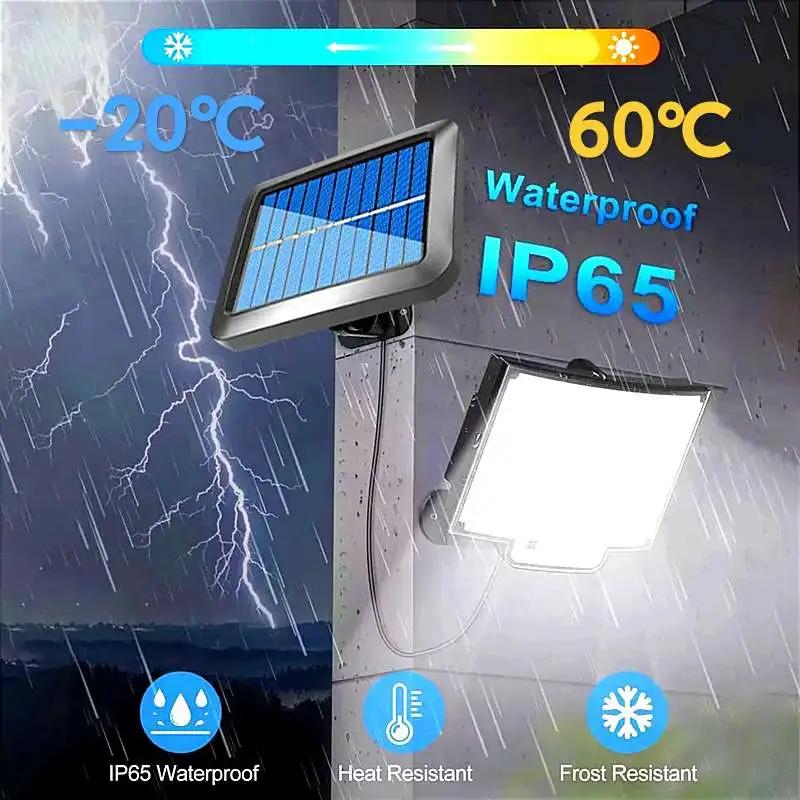 LED Solar Split Wall Lamp Outdoor Waterproof 192 LED Floodlight Motion Sensor 3 Mode Solar Light For Garden Security Wall Light