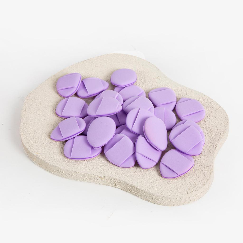 50pcs Finger Air Cushion Puffs, Mini Air Cushion, Wet and Dry Foundation Make-up Makeup Pad, Mini Travel Portable Finger Tip Makeup Sponge