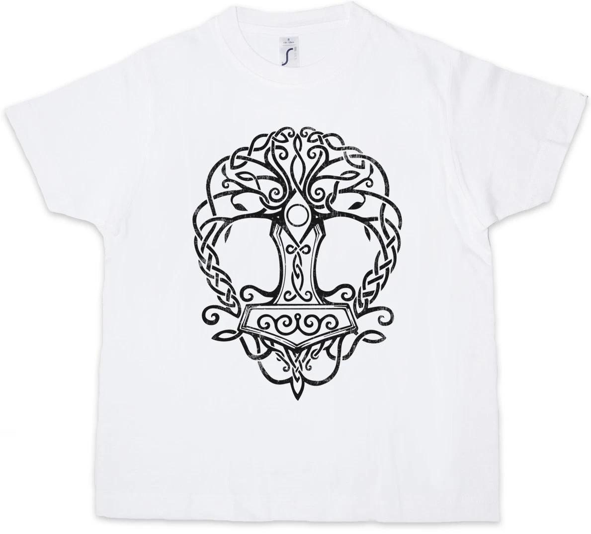 YGGDRASIL MJÖLNIR Kids Boys kids boys T-Shirt Tree of Life Walhall Walhalla Ravens Odin 150