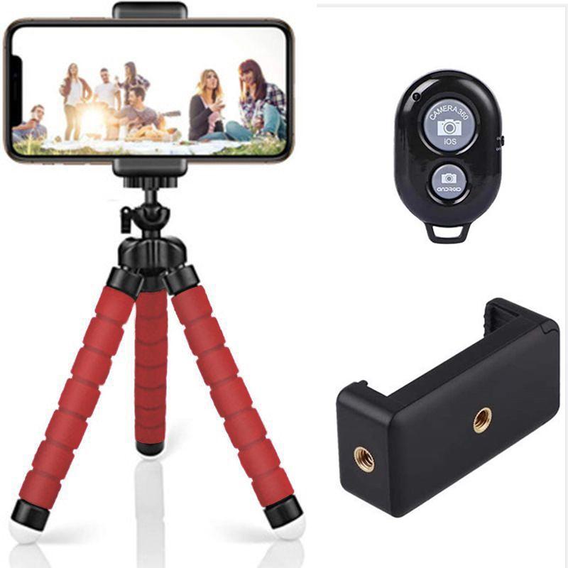 Universal Mobile Phone Holder Tripod Stand For Iphone Camera Remote With