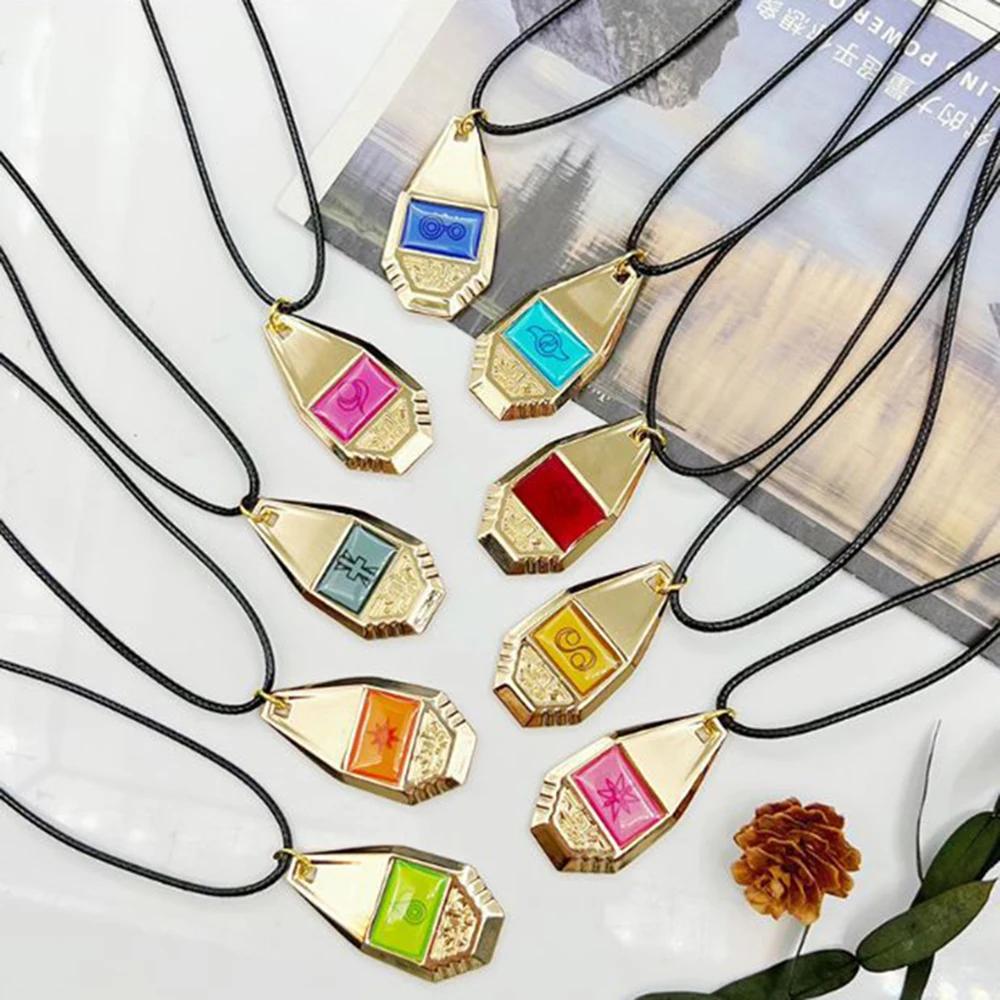 Anime Digimon Adventure Cosplay Necklace Digital Monster Unisex Tag Crest Badges Pendant Choker Jewelry Accessories Gift