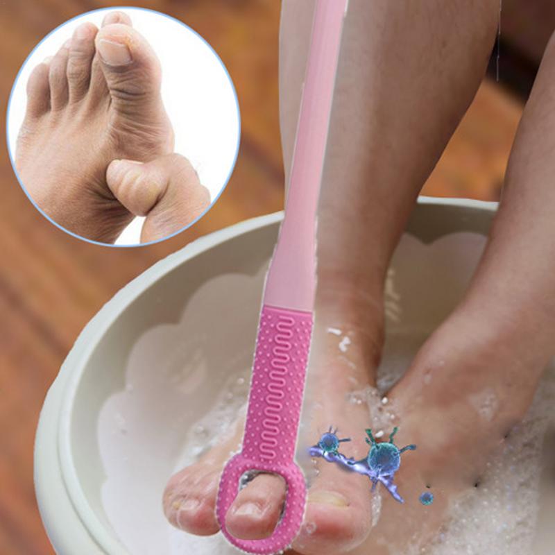 Multifunctional toe gap soft glue cleaner foot washing soft brush dead skin exfoliation brush foot rubbing board bathing gadget