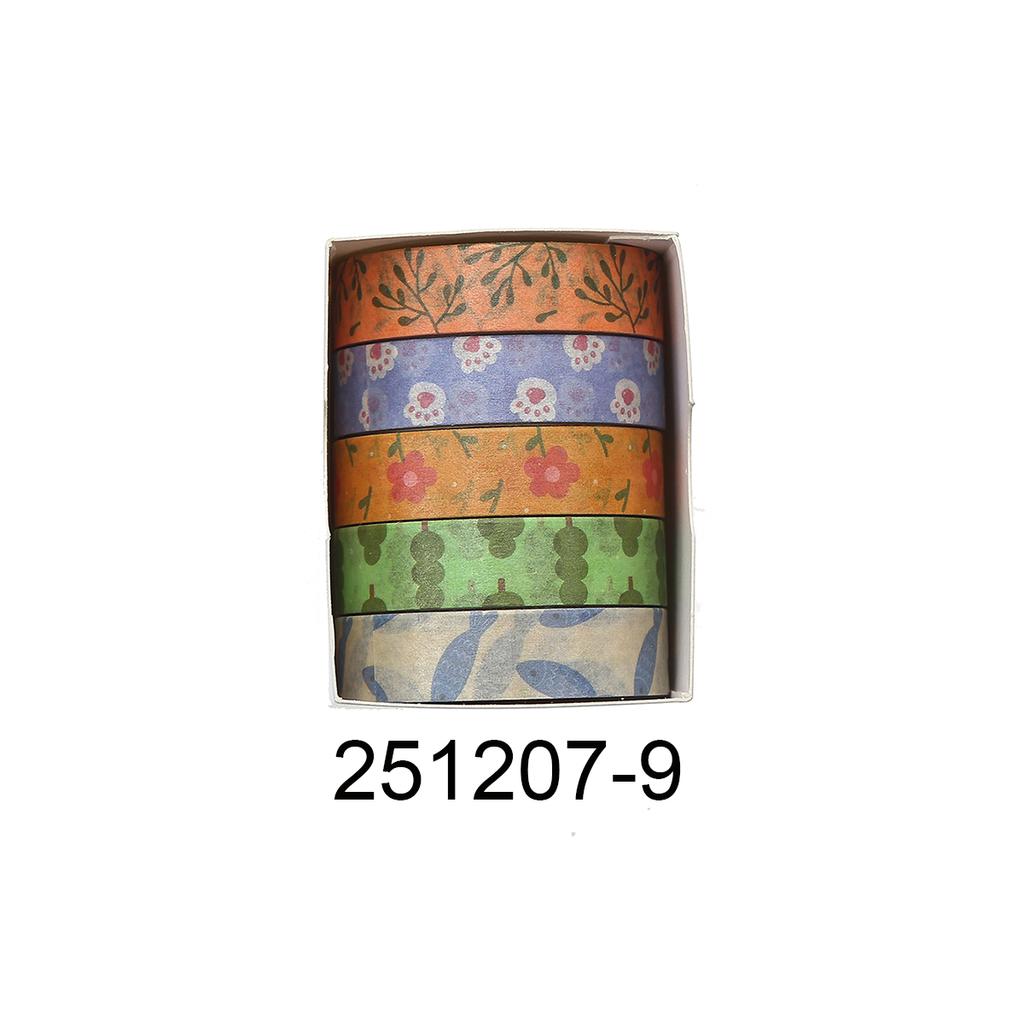 Retro Flower vintage Washi tape set, suitable for DIY photo frames, diaries, gift box packaging, exquisite decorative items