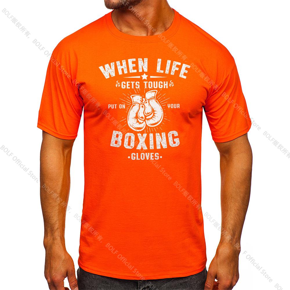 Herren Box-Fitnessstudio Bedrucktes Vintage T-Shirt Sport 100% Baumwolle Klassische T-Shirts für Männer Frauen Sportbekleidung Oberteile