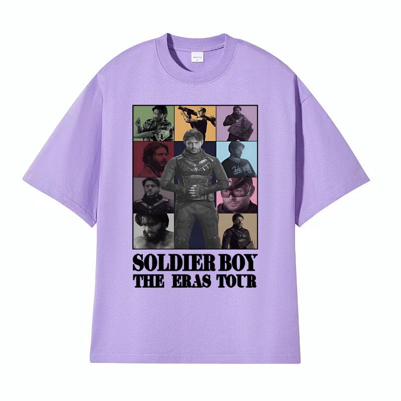Limited Soldier Boy The Eras Tour T Shirt The Homelander The Boys Season 4 Tshirts for Unisex 90s Vintage Fashion Oversized Tshirt
