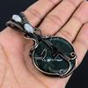 Bloodstone & Moonstone 999 Copper Wire Wrapped Pendant Handmade Gemstone Jewelry, Gifts For Wife Brand New Pendant